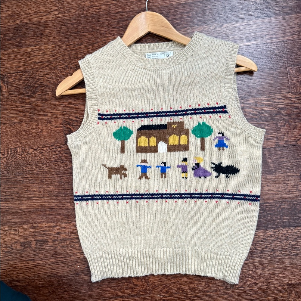 Vintage knit sweater vest